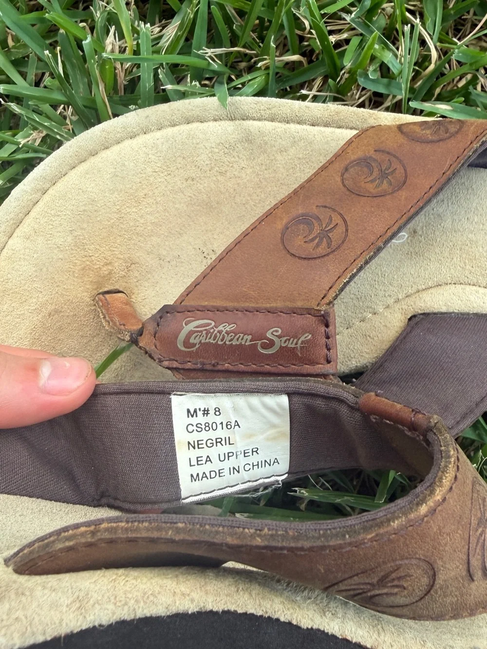 Caribbean Kids Brown and Tan Flip Flop Sandals
